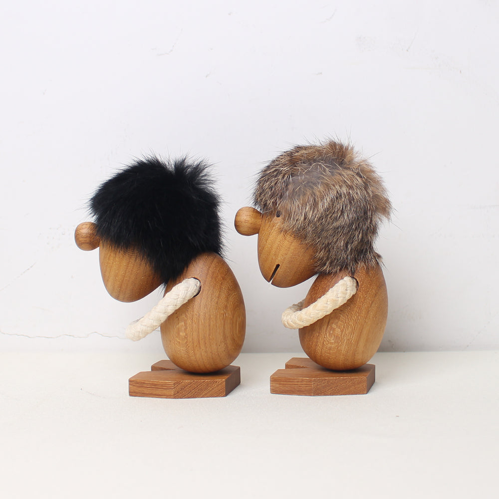 Charming wood dolls