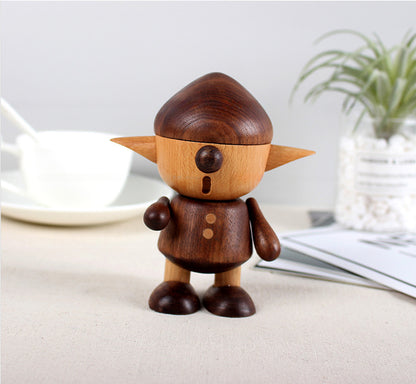 Adorable Hobbit Wooden Doll