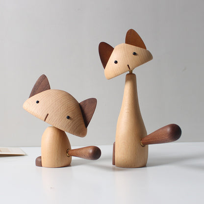 Cat figurines home decoration