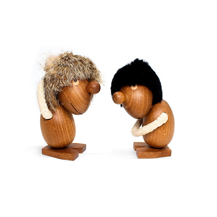 Charming wood dolls