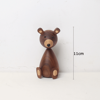 Walnut Brown Bear Figurine Crafts