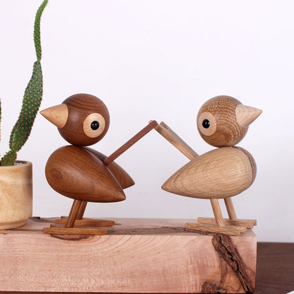 Superior Oak Sparrow Wooden Dolls  (Brown)