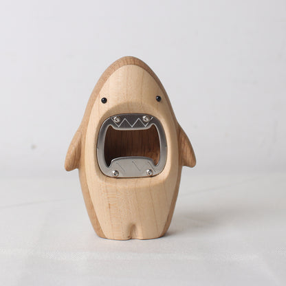 Wooden Shark Shape Bottle Openers