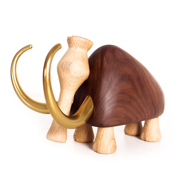 Woolly mammoths in wood