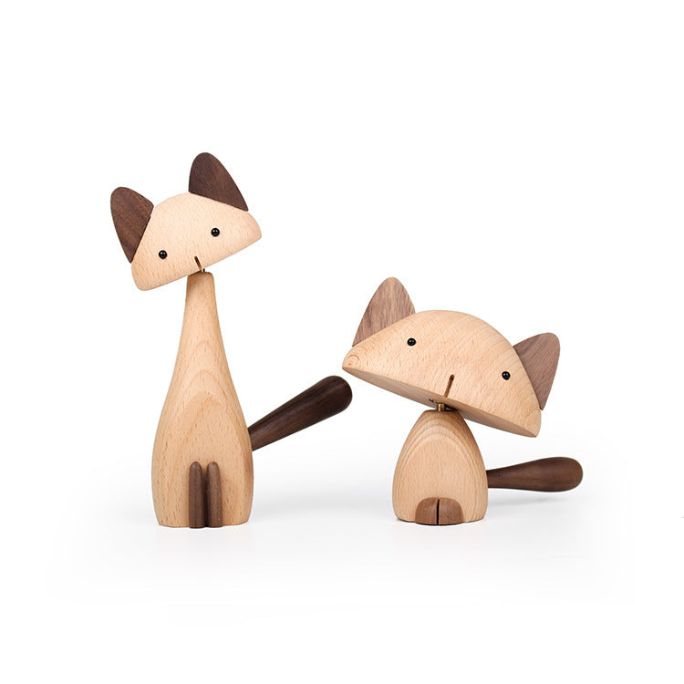 Cat figurines home decoration