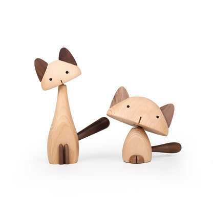 Cat figurines home decoration