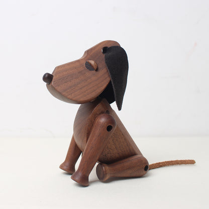 solid wood dog ornaments