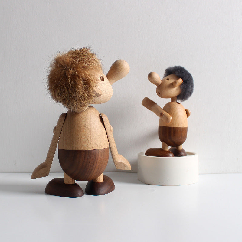 Charming Wooden Doll Ornaments