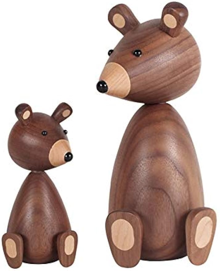 Walnut Brown Bear Figurine Crafts