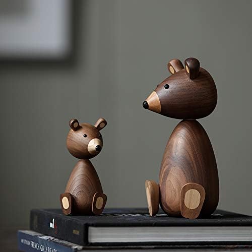 Walnut Brown Bear Figurine Crafts