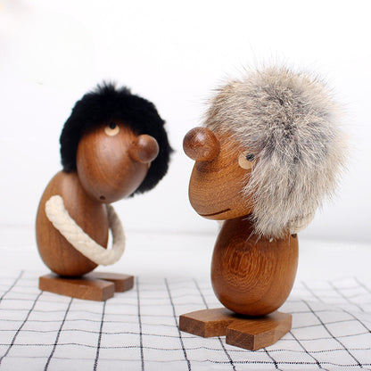 Charming wood dolls