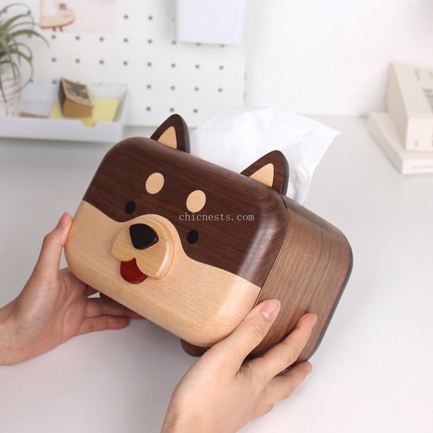 Pet cat tissue box