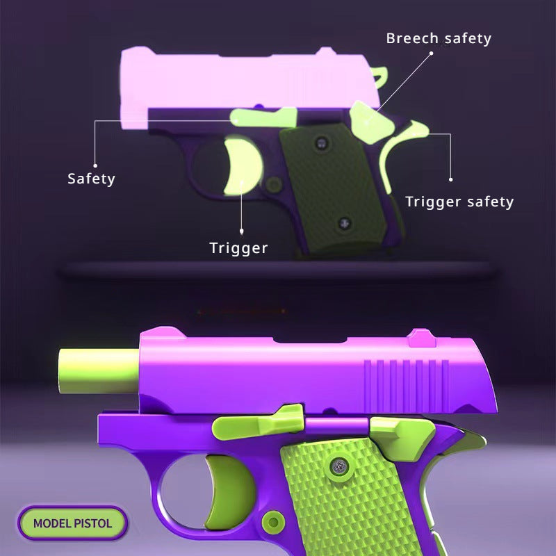 3D Printed Fidget Pistol Toys