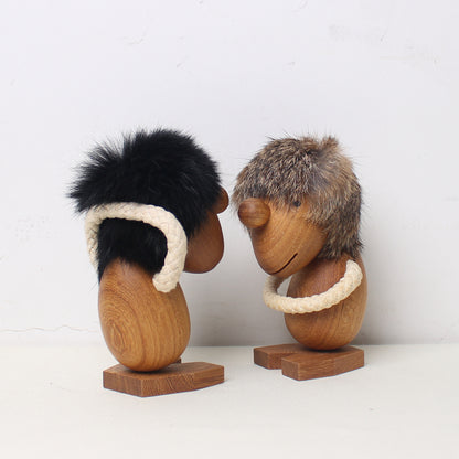 Charming wood dolls