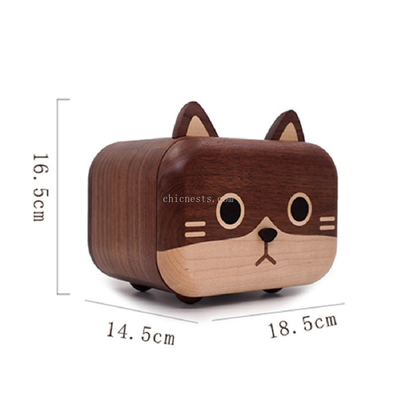 Pet cat tissue box