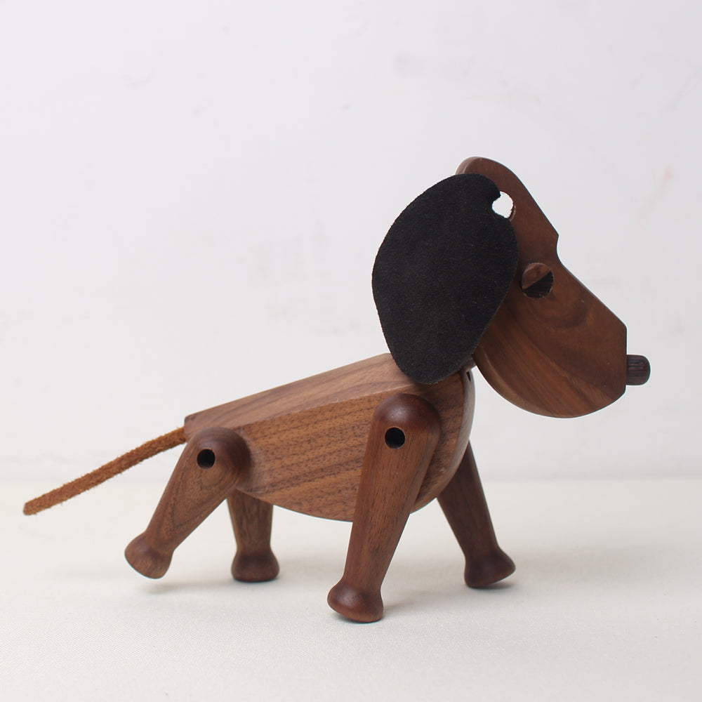 solid wood dog ornaments