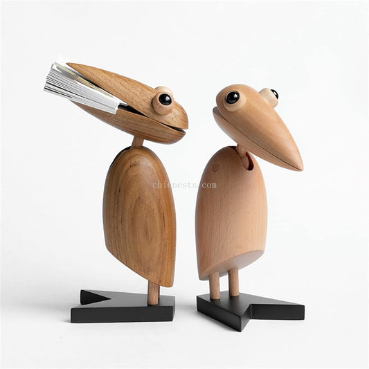 Woodpecker Business Card Holde