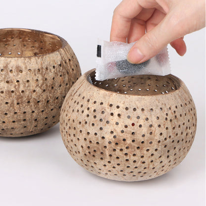 Coconut shell Starry candle cup