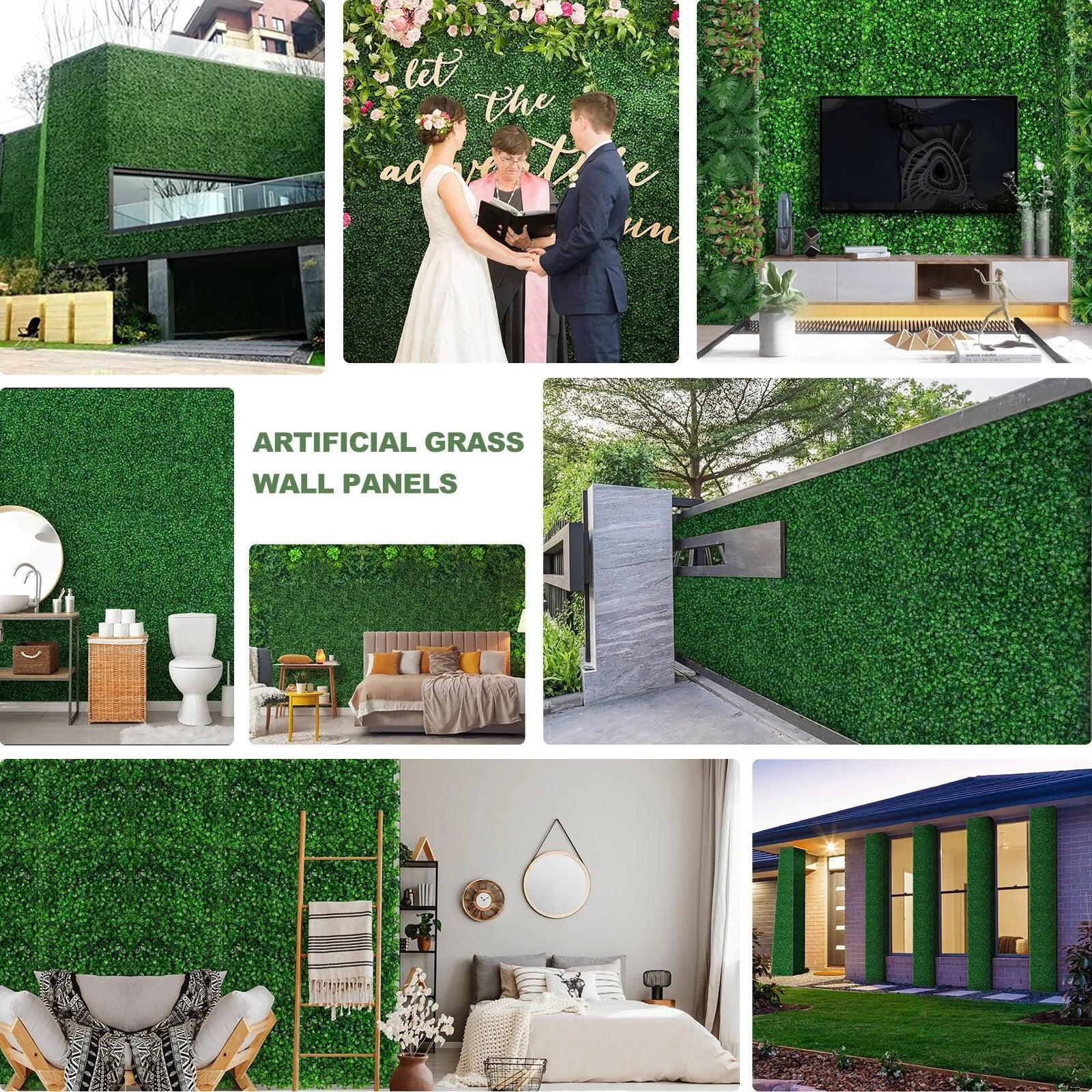 Artificial Plants Grass Wall Panel Green Decor - chicnests