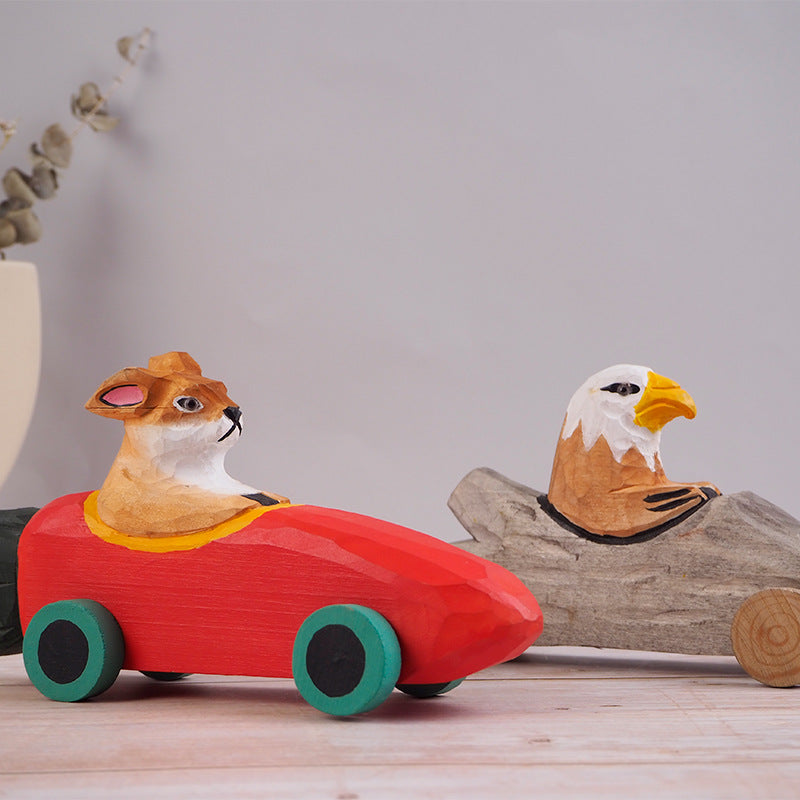 Unique Handmade Wooden Carving Small Cars