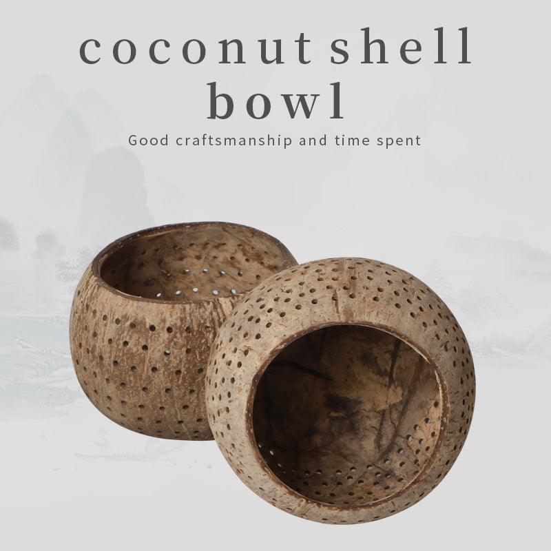 Coconut shell Starry candle cup