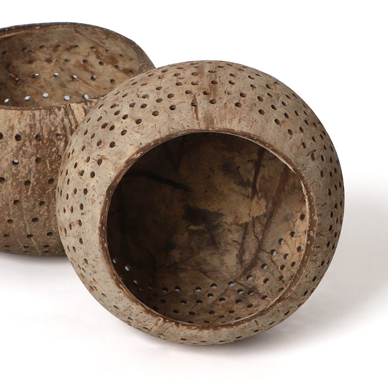 Coconut shell Starry candle cup