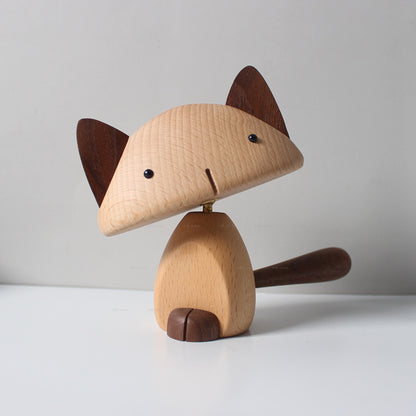 Cat figurines home decoration