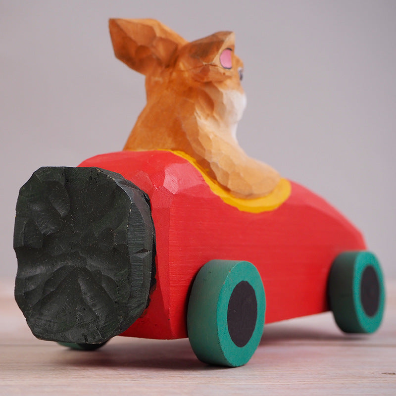 Unique Handmade Wooden Carving Small Cars