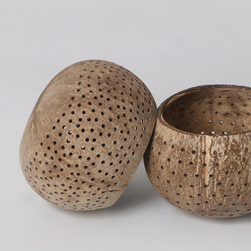 Coconut shell Starry candle cup