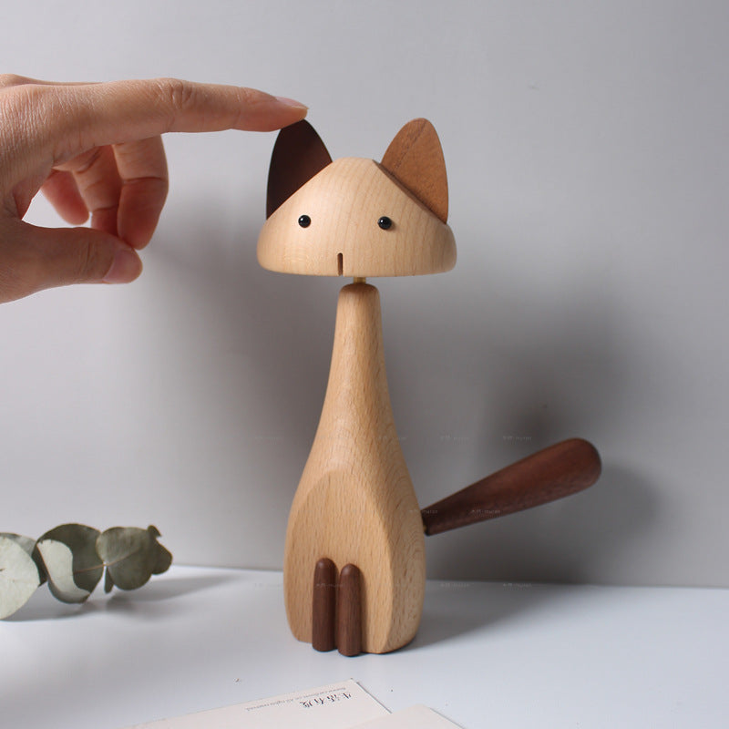 Cat figurines home decoration