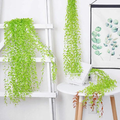 Simulation weeping willow wall hanging artificial rattan - chicnests