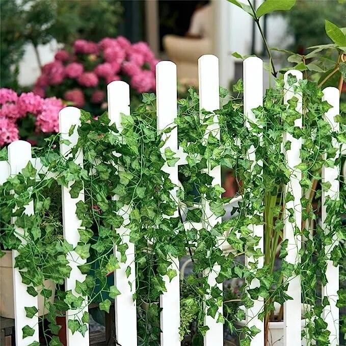 Artificial Ivy Vine Green Plant Wall Hanging Vine Shade Green Strips Wedding Party Garden Home Decor Simulation Vine - chicnests