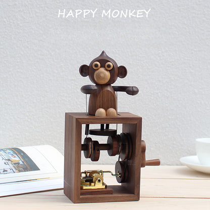 Adorable Monkey Music Box