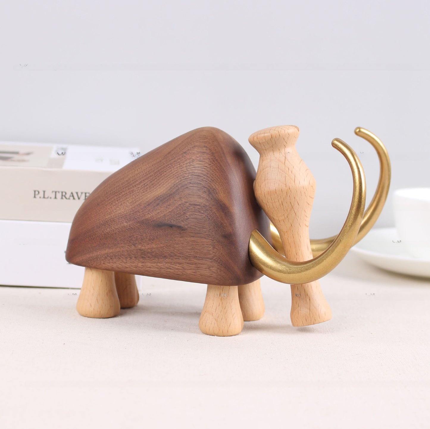 Woolly mammoths in wood