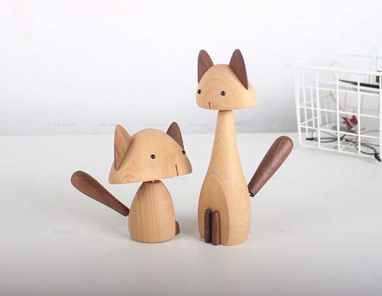 Cat figurines home decoration