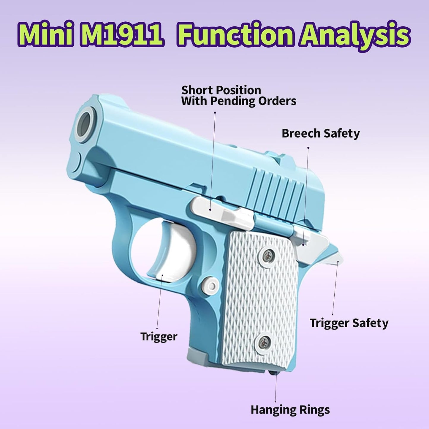 3D Printed Fidget Pistol Toys