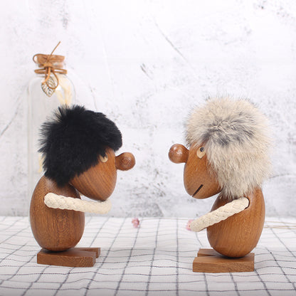 Charming wood dolls