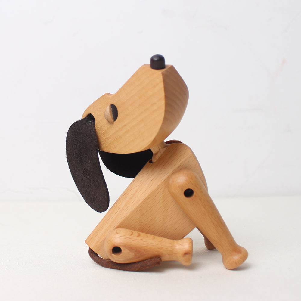 solid wood dog ornaments