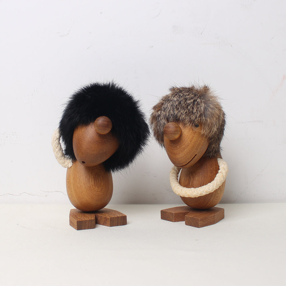 Charming wood dolls