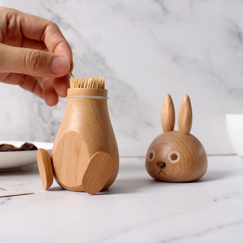 Creative rabbit toothpick box