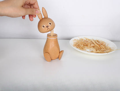 Creative rabbit toothpick box