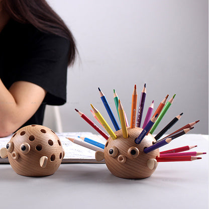 Creative multifunctional fugu pen holder