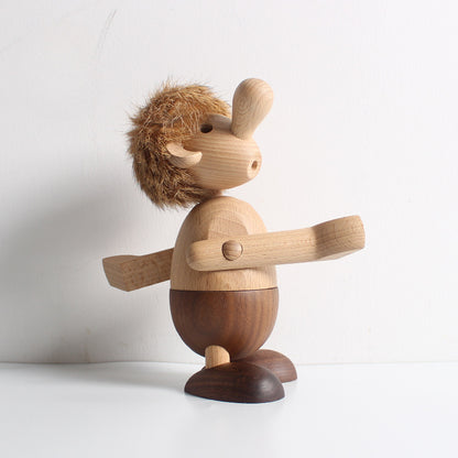 Charming Wooden Doll Ornaments