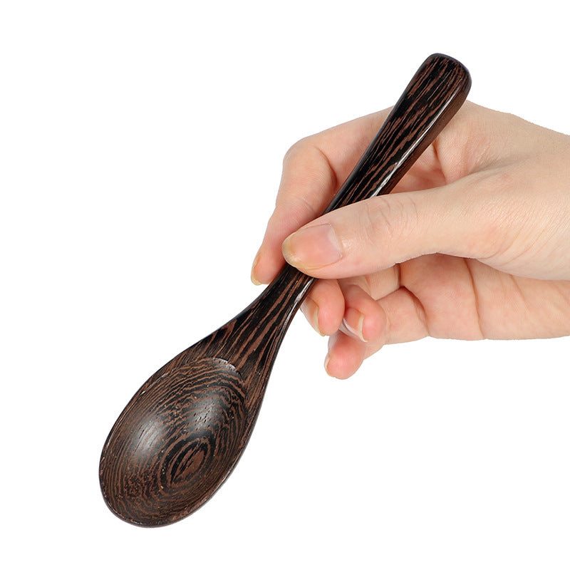 Coconut Bowl and Wenge Wood Spoon Set