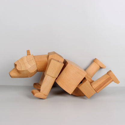 Modern Wooden Bear Decoration