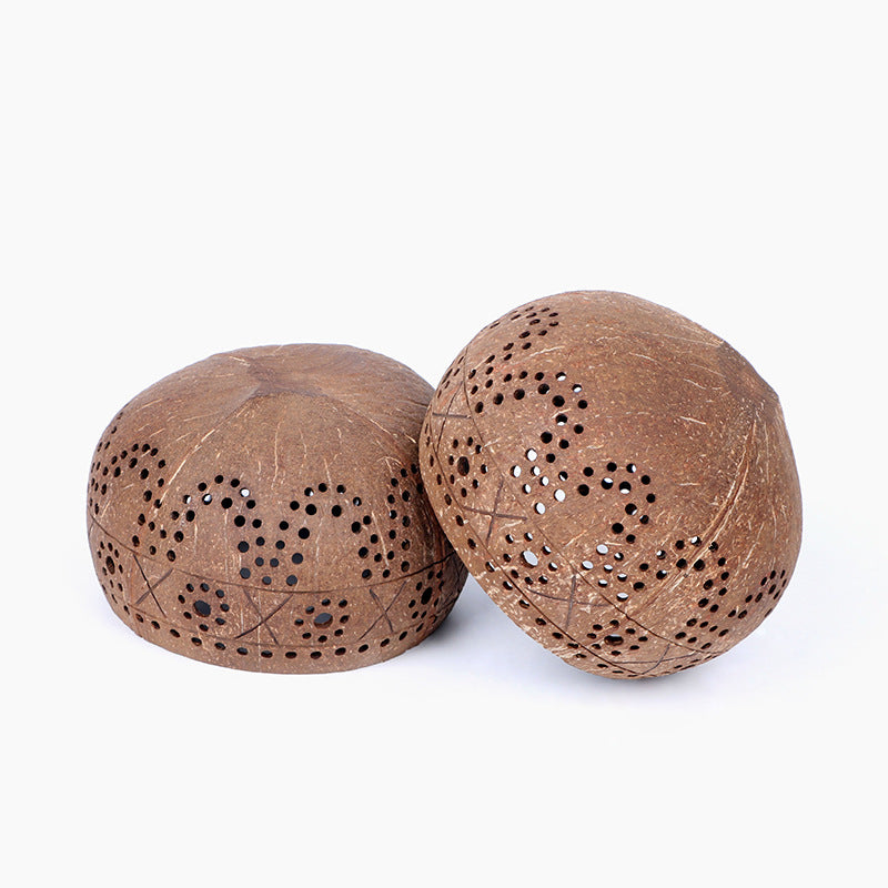 Coconut shell plum candle cup