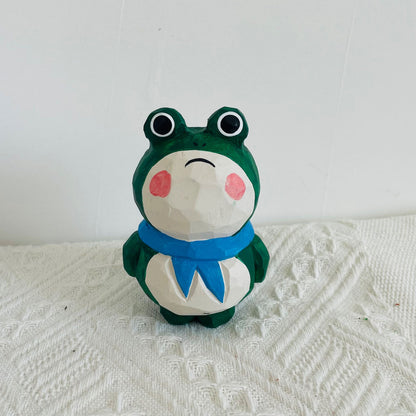 Handmade Colorful Frog Figurine